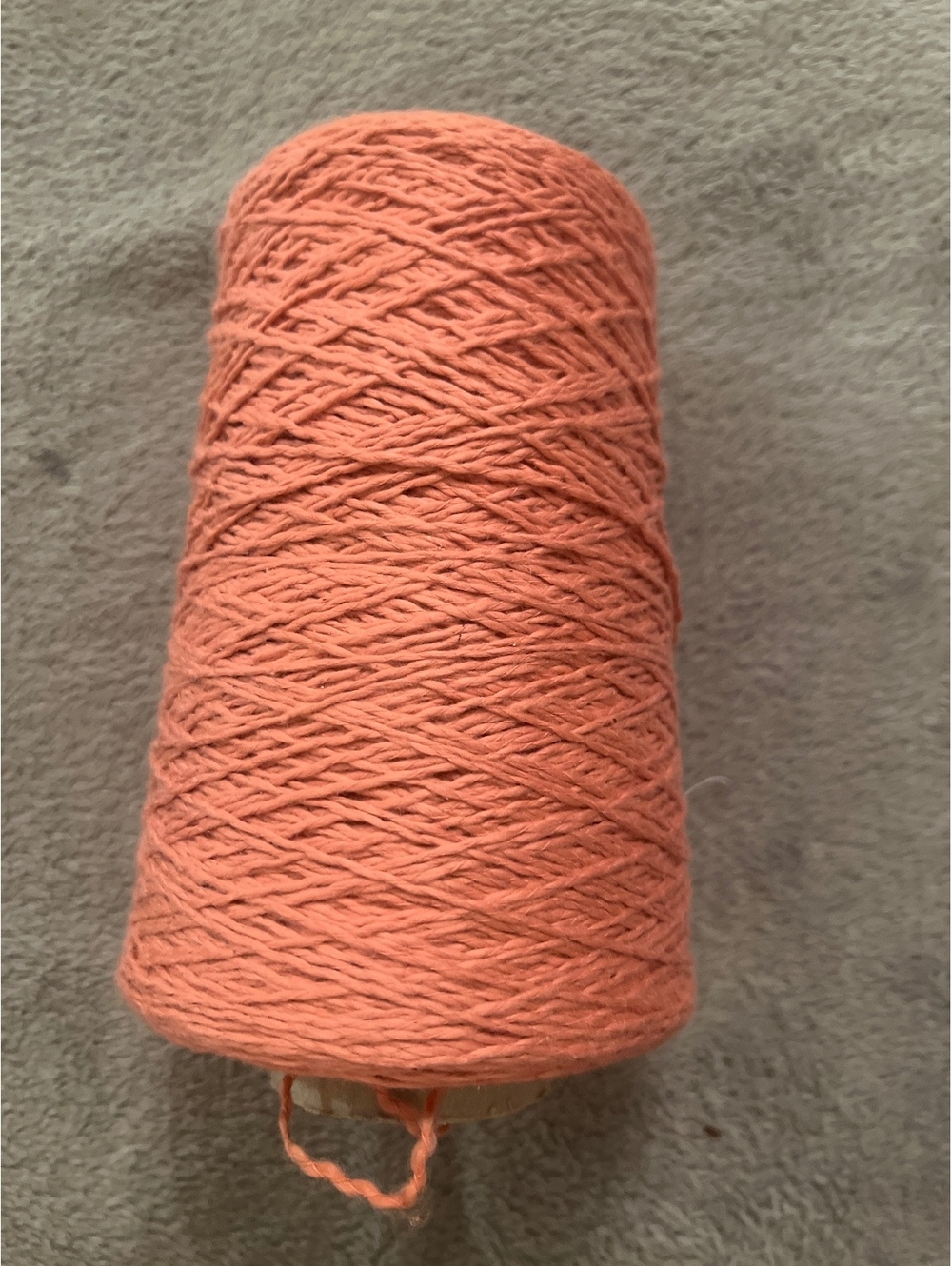 Yarn Country Softball 100% Cotton Yarn Cone in Coral